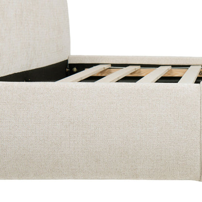 Archie Puffy Grounded - Upholstered Platform Bed - The Sleep Loft - Online Mattress Showroom NYC