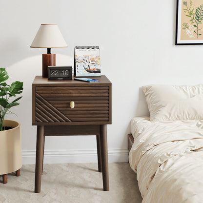 Medieval - Bedside Table - Walnut - The Sleep Loft - Online Mattress Showroom NYC