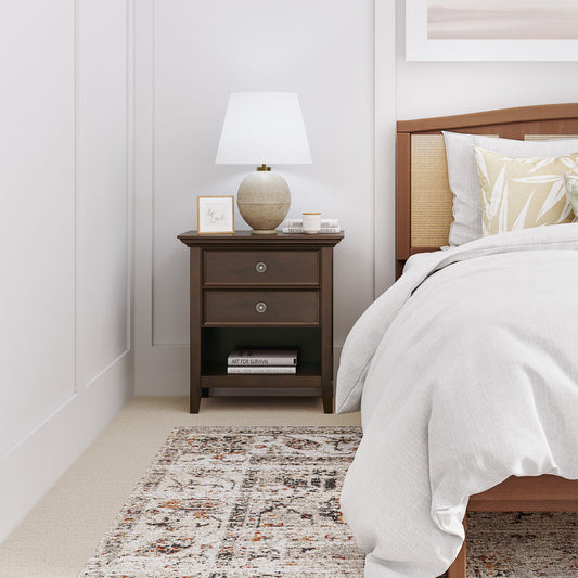 Amherst - Bedside Table - Russet Brown - The Sleep Loft - Online Mattress Showroom NYC