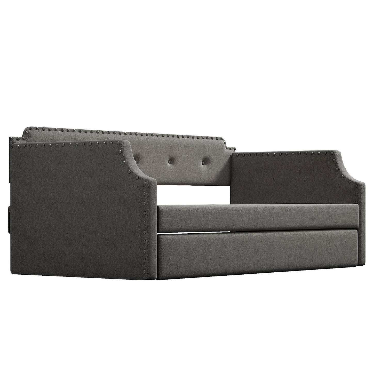 Upholstered Daybed With Trundle - The Sleep Loft - Online Mattress Showroom NYC