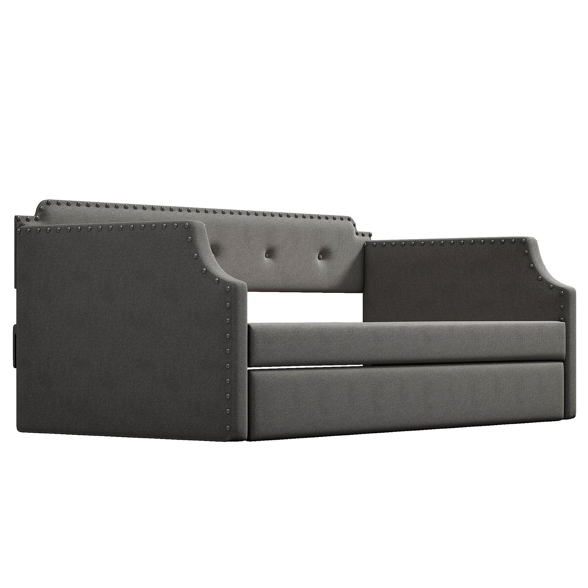 Upholstered Daybed With Trundle - The Sleep Loft - Online Mattress Showroom NYC