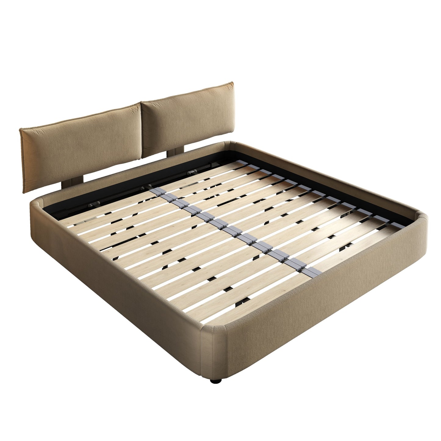 Cloud Bed Frame With Oversized Padded Movable Headboard - The Sleep Loft - Online Mattress Showroom NYC
