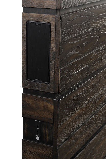 Industrial Farmhouse Designed Bed With Bluetooth - The Sleep Loft - Online Mattress Showroom NYC