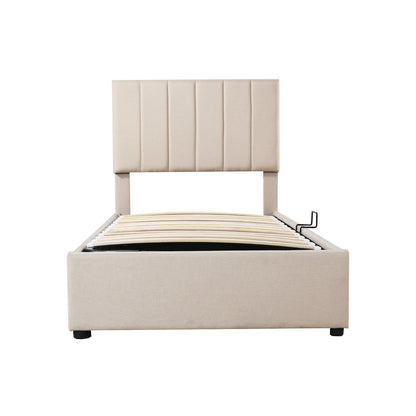 Upholstered Platform Bed With A Hydraulic Storage System - The Sleep Loft - Online Mattress Showroom NYC