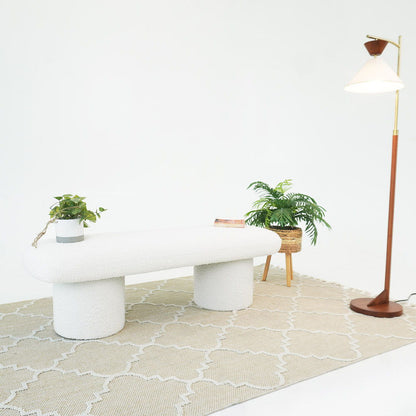Randolph - Bench - Ivory - The Sleep Loft - Online Mattress Showroom NYC