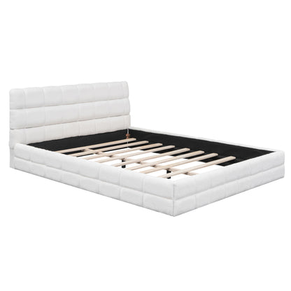 Upholstered Platform Bed With Headboard - The Sleep Loft - Online Mattress Showroom NYC