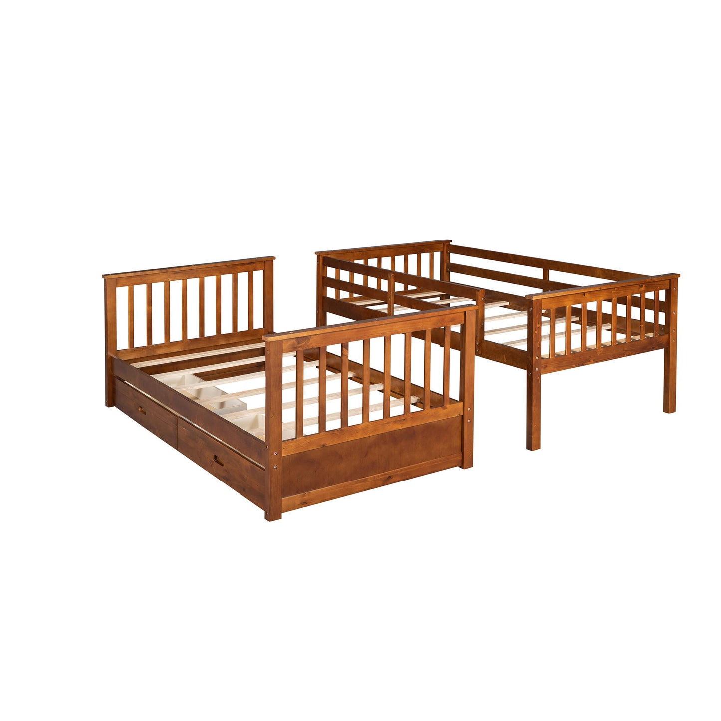 Bunk Bed With Ladders And 2 Storage Drawers - The Sleep Loft - Online Mattress Showroom NYC
