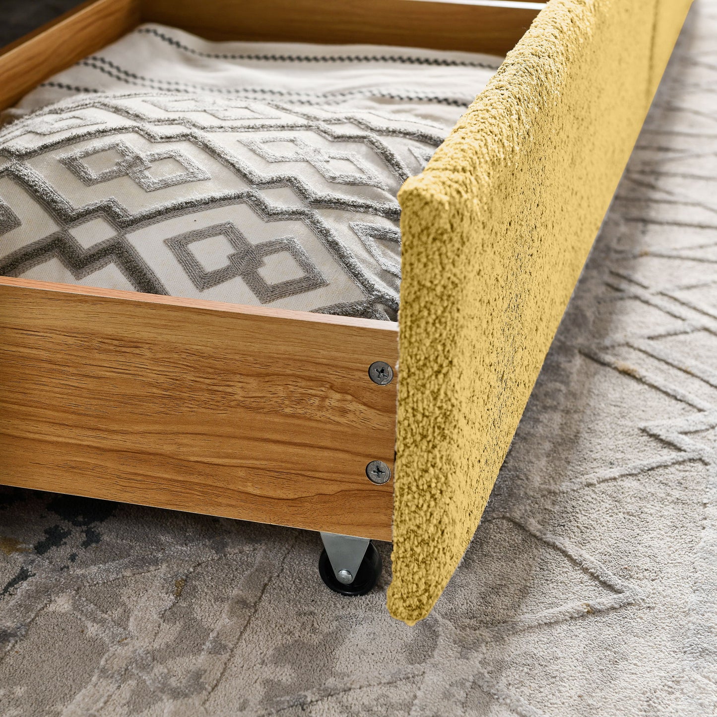 Upholstered Daybed & 2 Drawers - The Sleep Loft - Online Mattress Showroom NYC