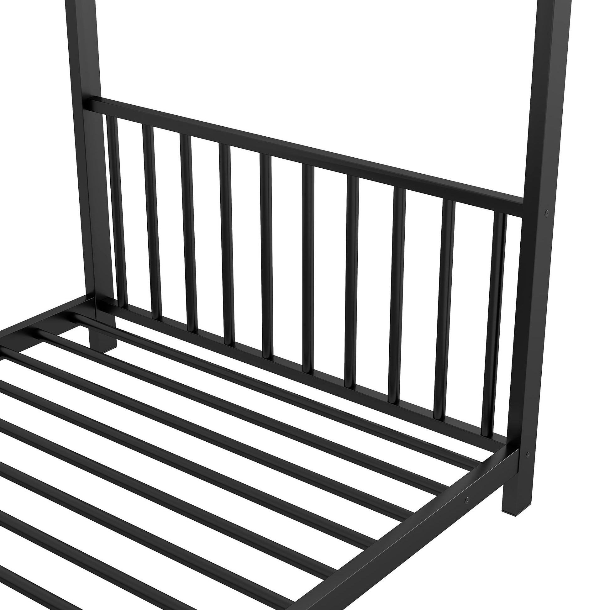 Metal House Platform Bed With Modern Design And Durable Frame - The Sleep Loft - Online Mattress Showroom NYC