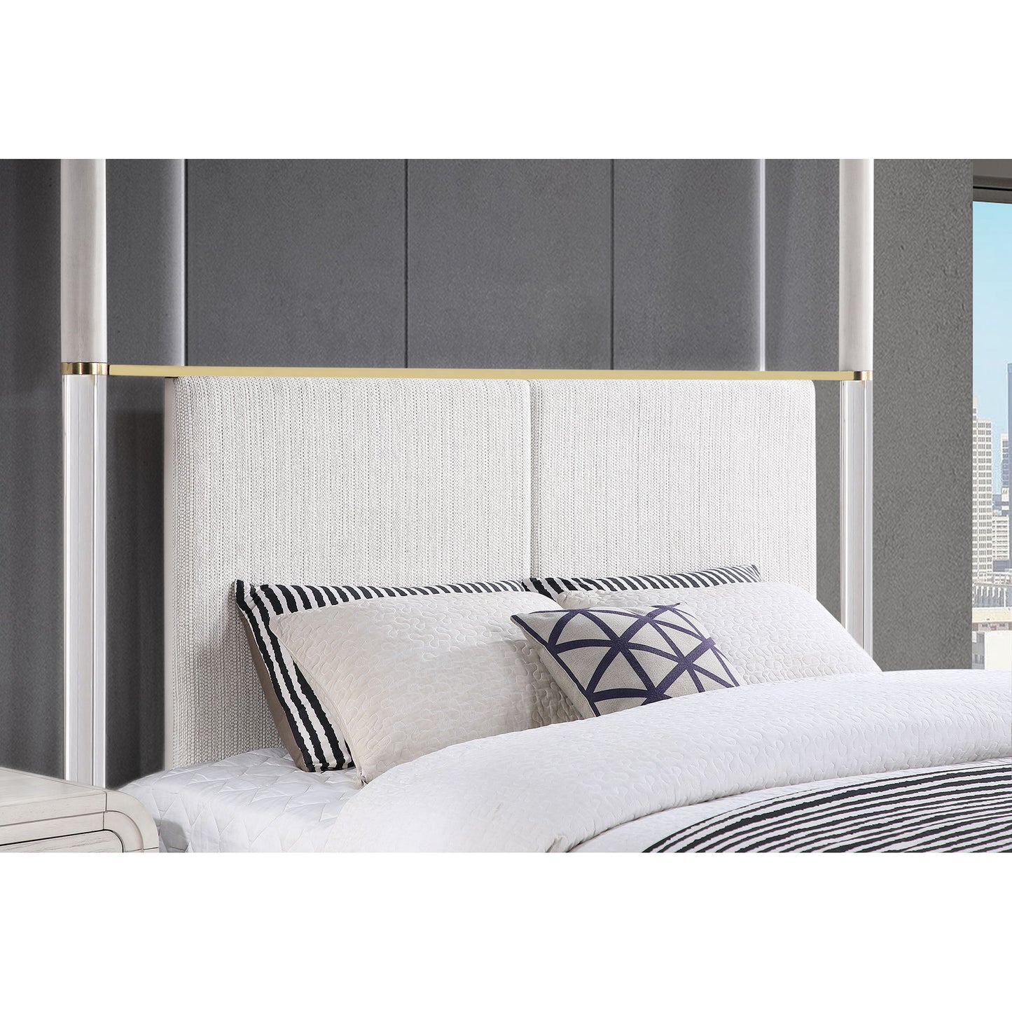 Malco - 4 Post Bed With Upholstered Headboard - The Sleep Loft - Online Mattress Showroom NYC