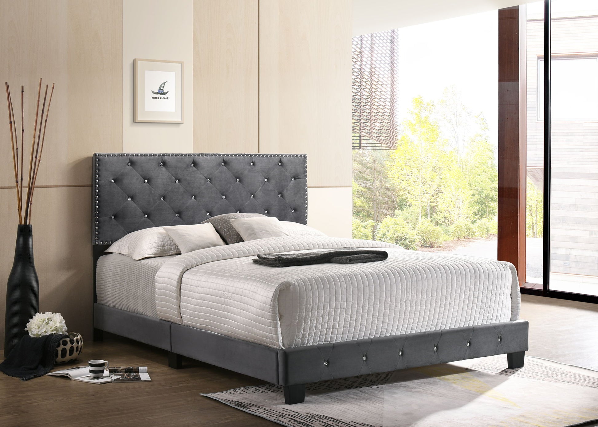Luxurious Upholstered Bed - The Sleep Loft - Online Mattress Showroom NYC