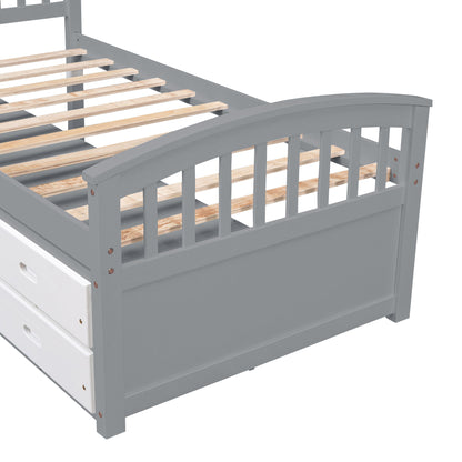 Platform Storage Bed Solid Wood Bed With 6 Drawers - The Sleep Loft - Online Mattress Showroom NYC