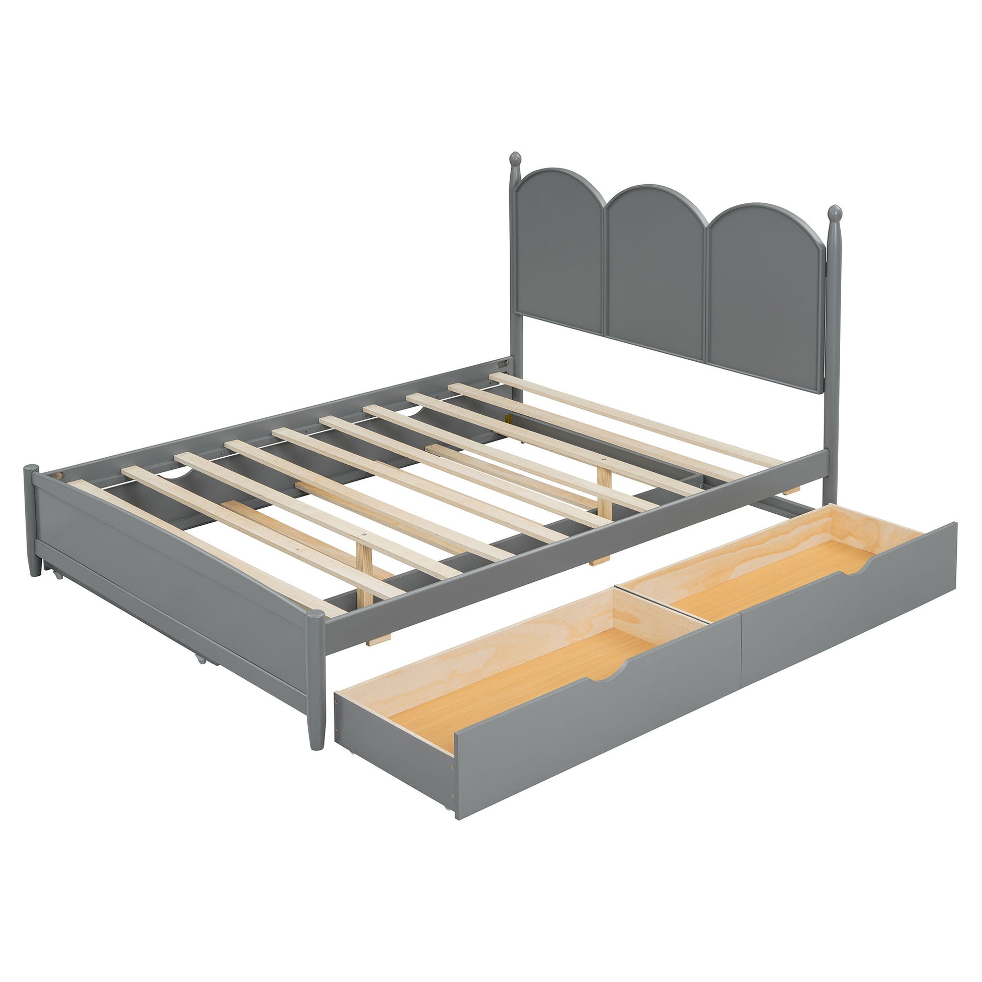 Platform Bed With With 2 Big Drawers And Trundle - The Sleep Loft - Online Mattress Showroom NYC