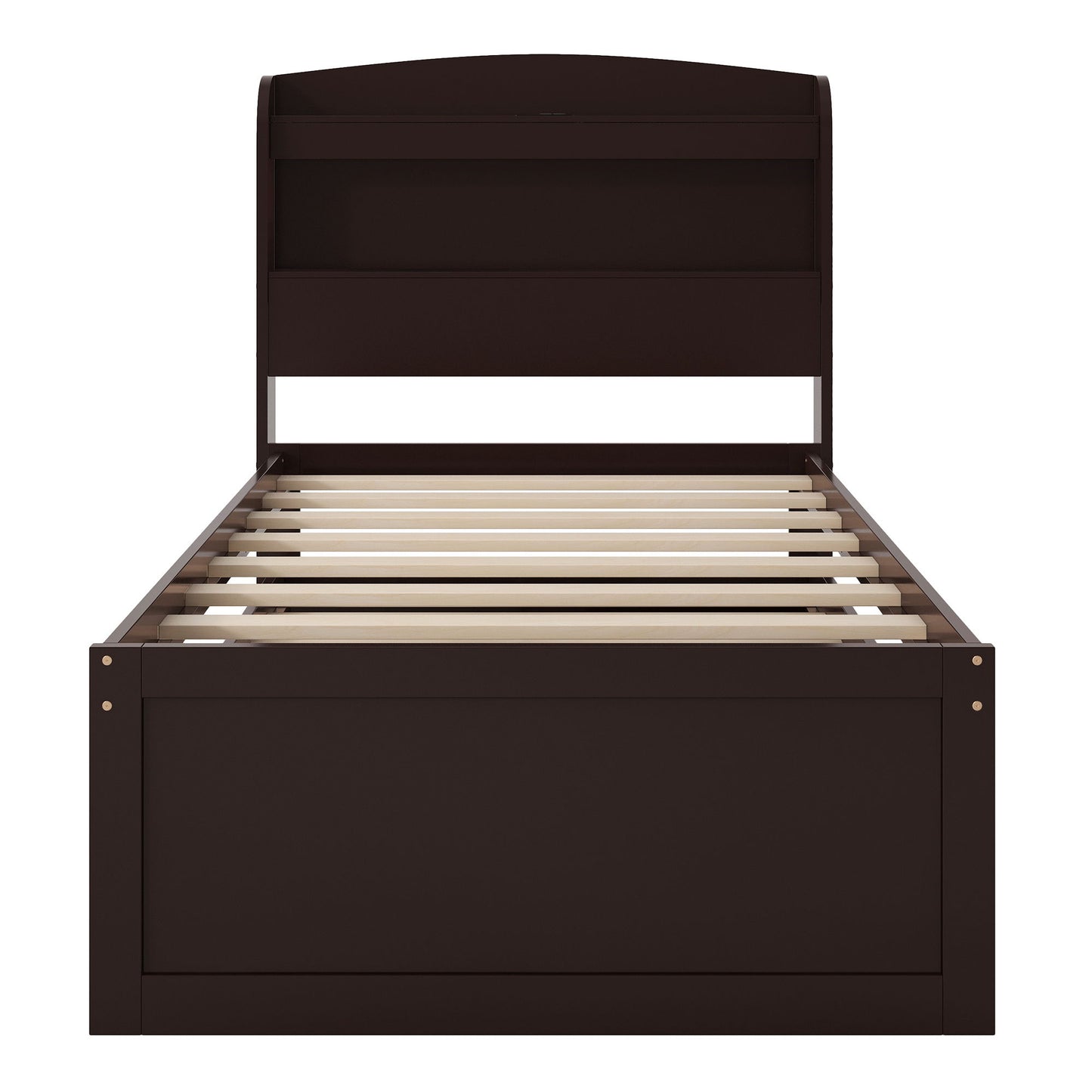 Platform Bed With LED Headboard, Charging Station, Trundle And 2 Drawers - The Sleep Loft - Online Mattress Showroom NYC