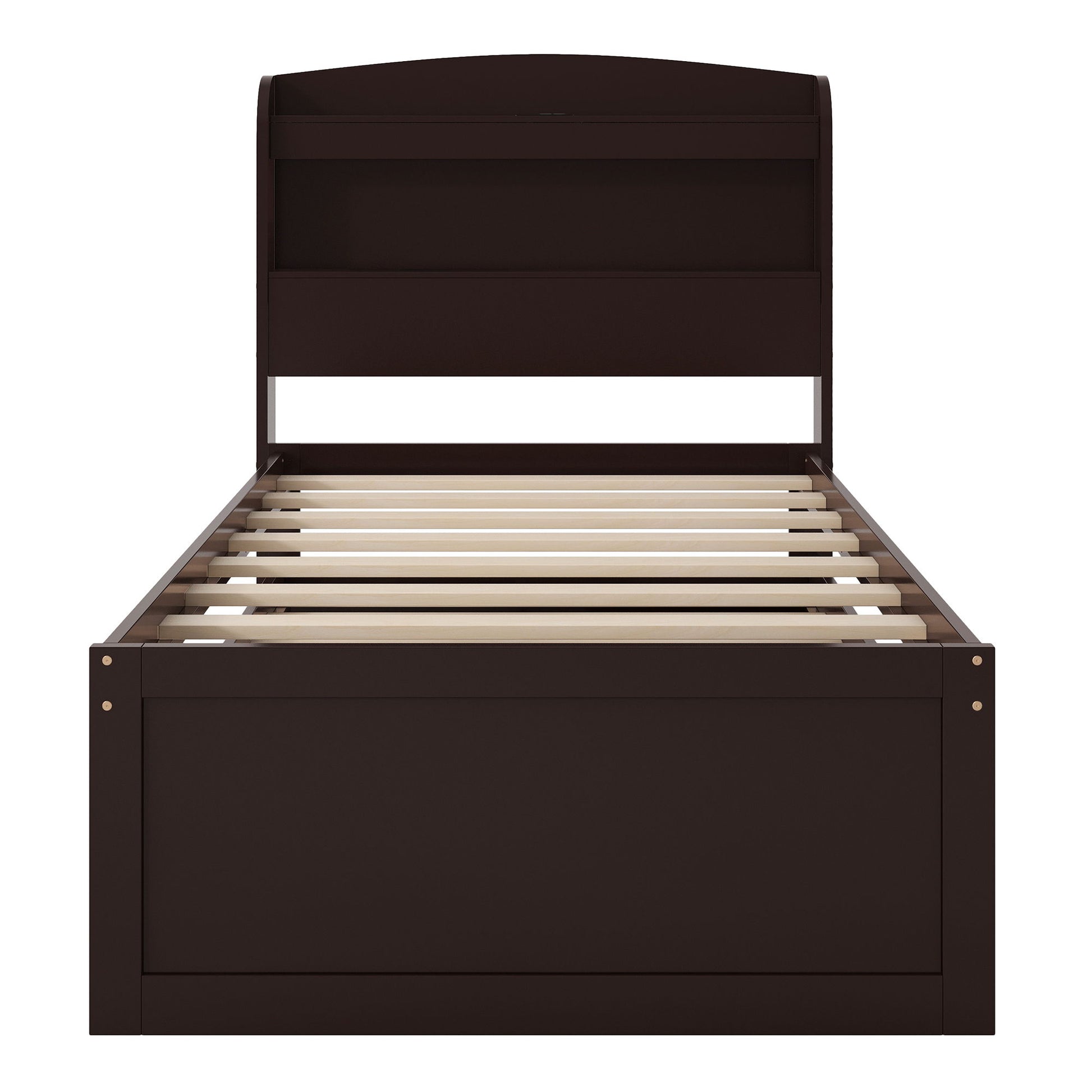 Platform Bed With LED Headboard, Charging Station, Trundle And 2 Drawers - The Sleep Loft - Online Mattress Showroom NYC