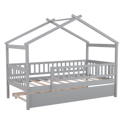 Creativity House Bed With Twin Size Trundle - The Sleep Loft - Online Mattress Showroom NYC