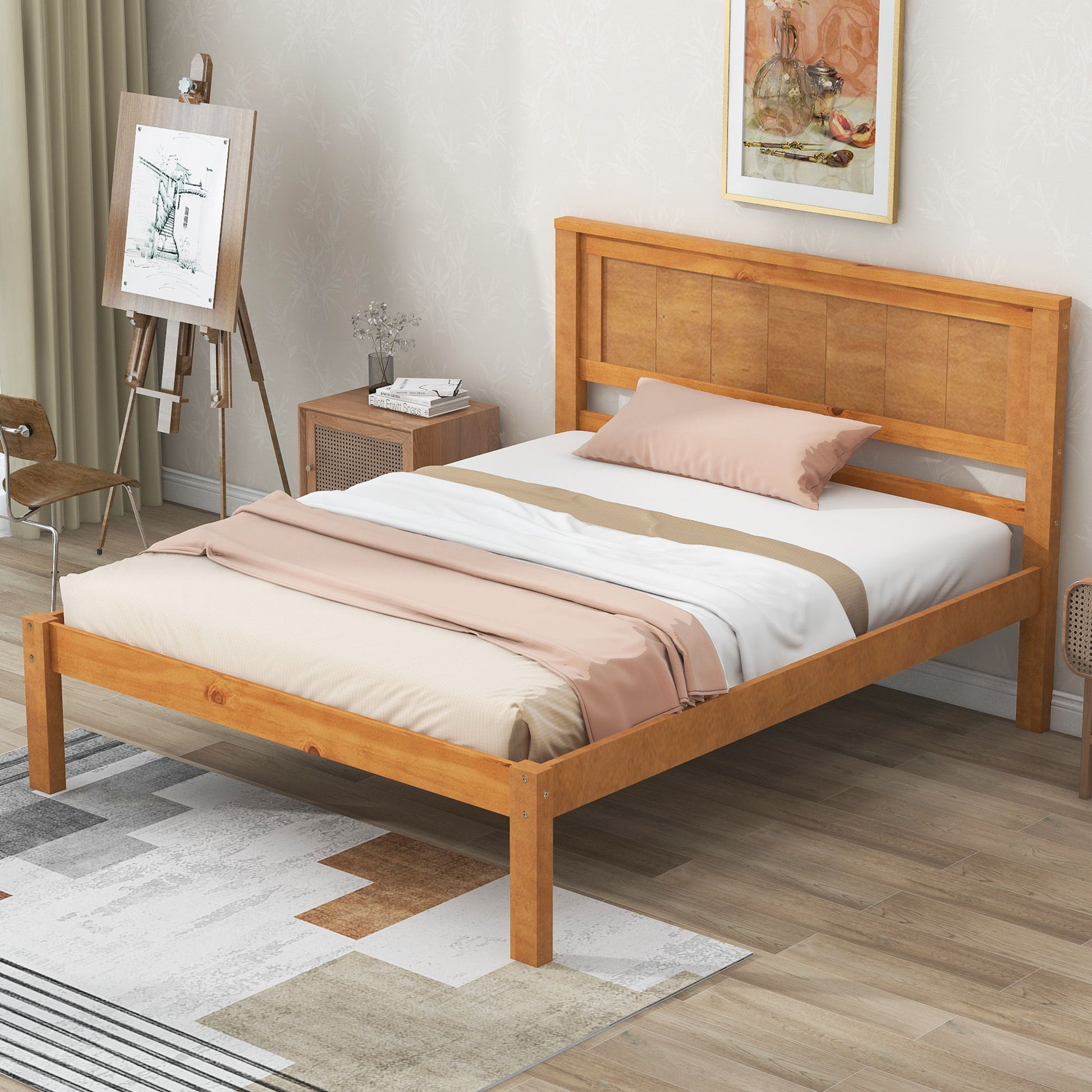 Platform Bed Frame With Headboard - The Sleep Loft - Online Mattress Showroom NYC
