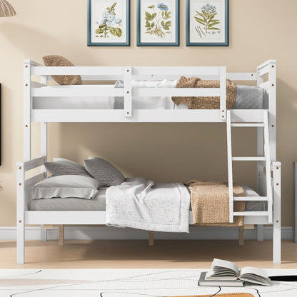 Bunk Bed With Ladder And Safety Guardrail - The Sleep Loft - Online Mattress Showroom NYC