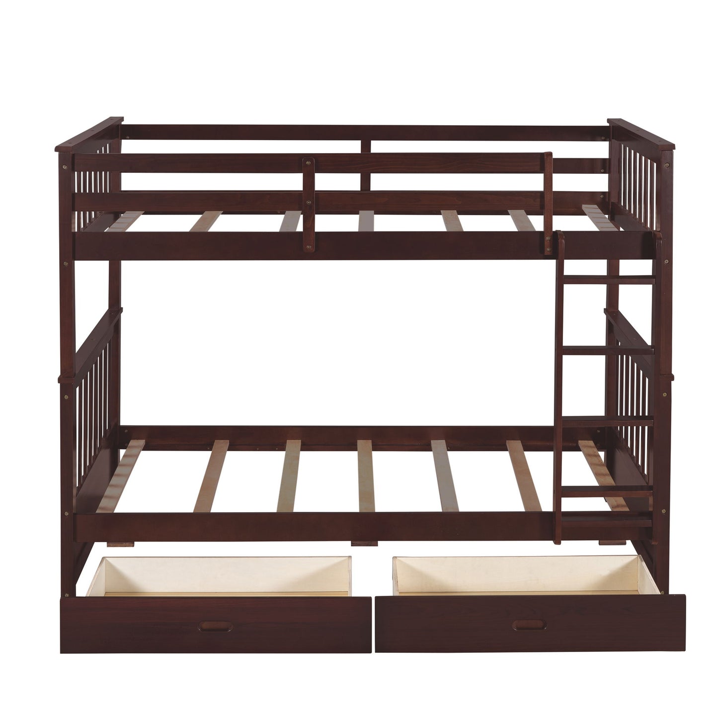 Bunk Bed With Ladders And 2 Storage Drawers - The Sleep Loft - Online Mattress Showroom NYC