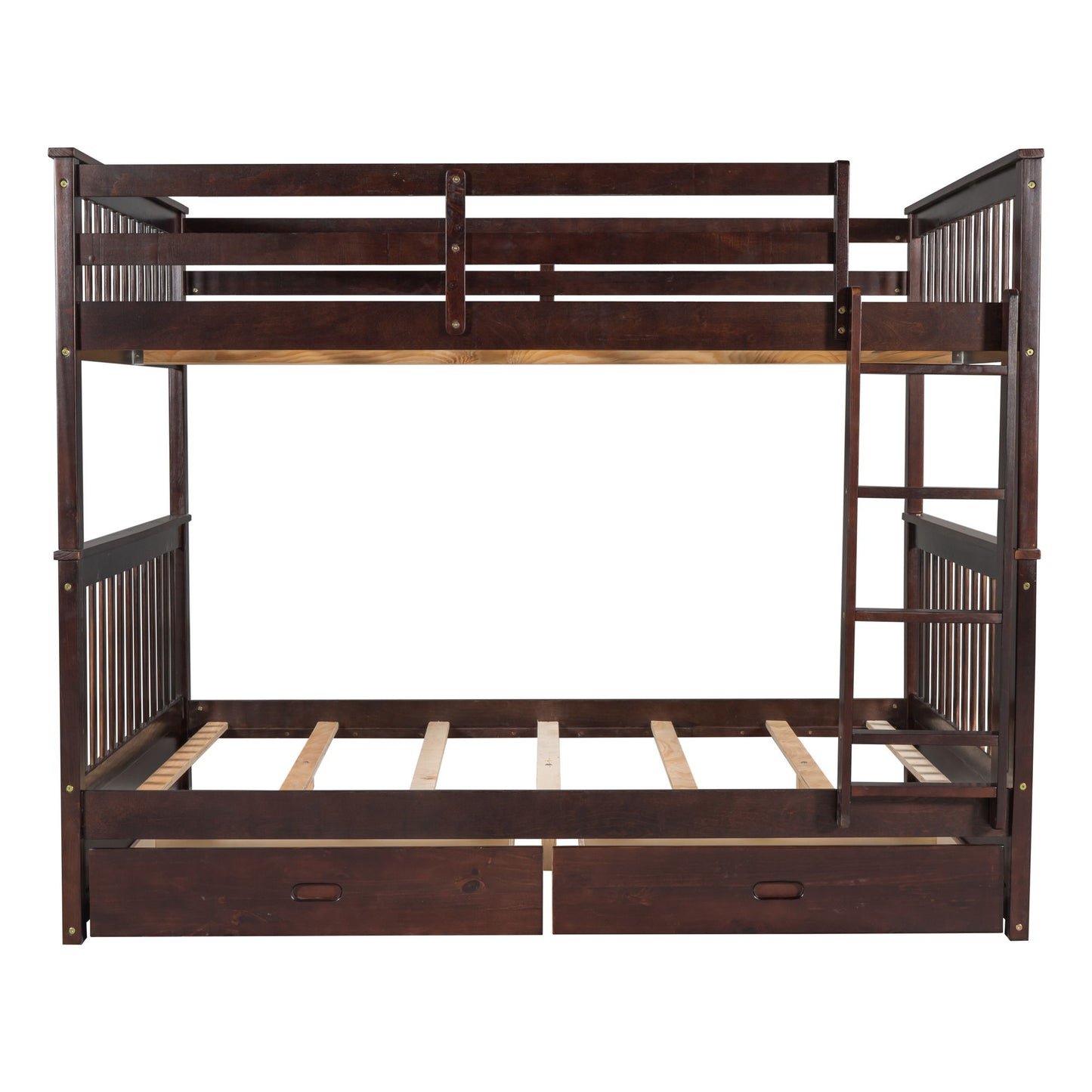 Bunk Bed With Ladders And 2 Storage Drawers - The Sleep Loft - Online Mattress Showroom NYC