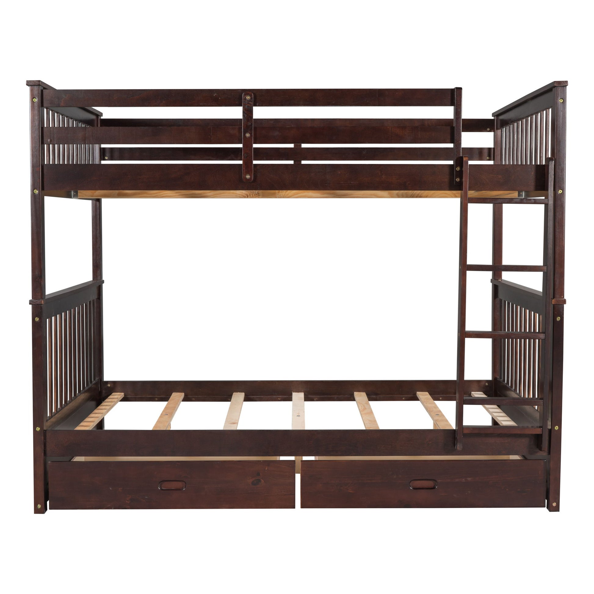 Bunk Bed With Ladders And 2 Storage Drawers - The Sleep Loft - Online Mattress Showroom NYC