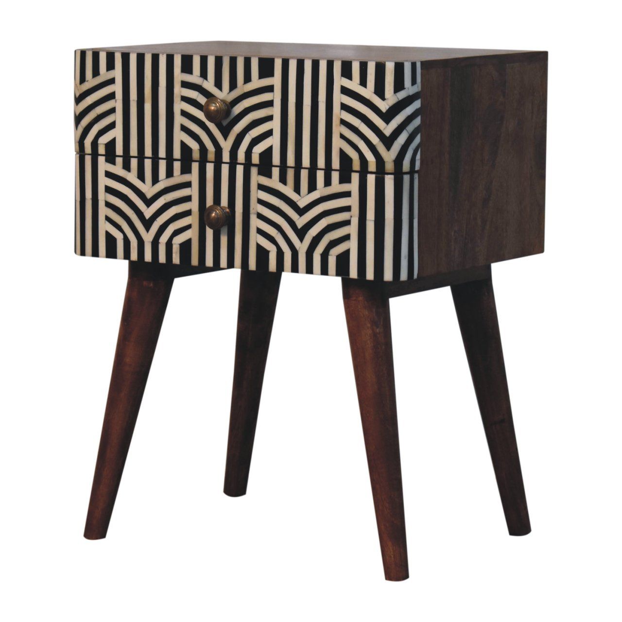 Edessa Bone Inlay Bedside - The Sleep Loft - Online Mattress Showroom NYC