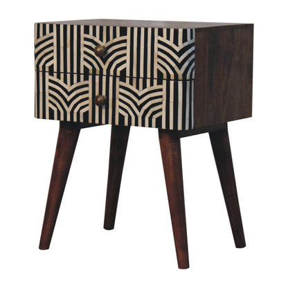 Edessa Bone Inlay Bedside - The Sleep Loft - Online Mattress Showroom NYC