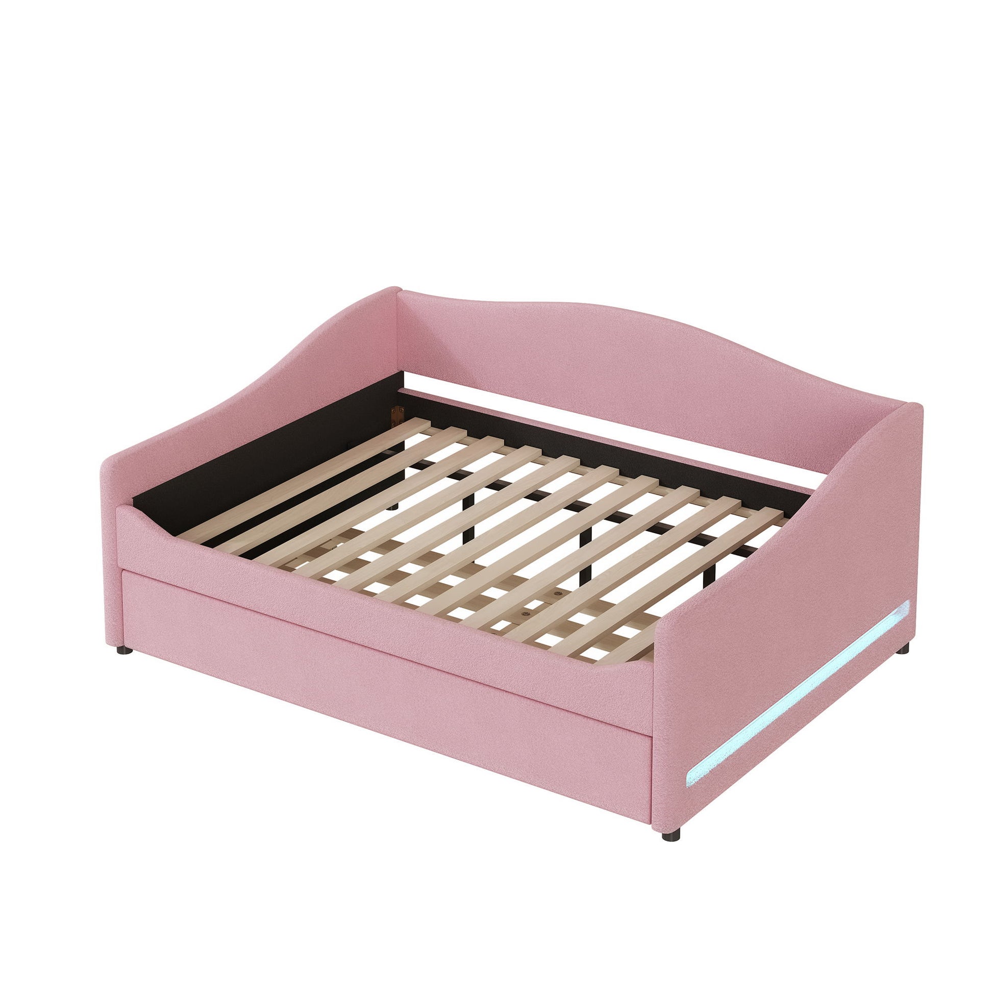 Upholstered Daybed With Light And Trundle - The Sleep Loft - Online Mattress Showroom NYC