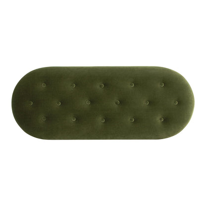 Melinda - Oval Tufted Bullion Fringe Storage Bench - The Sleep Loft - Online Mattress Showroom NYC