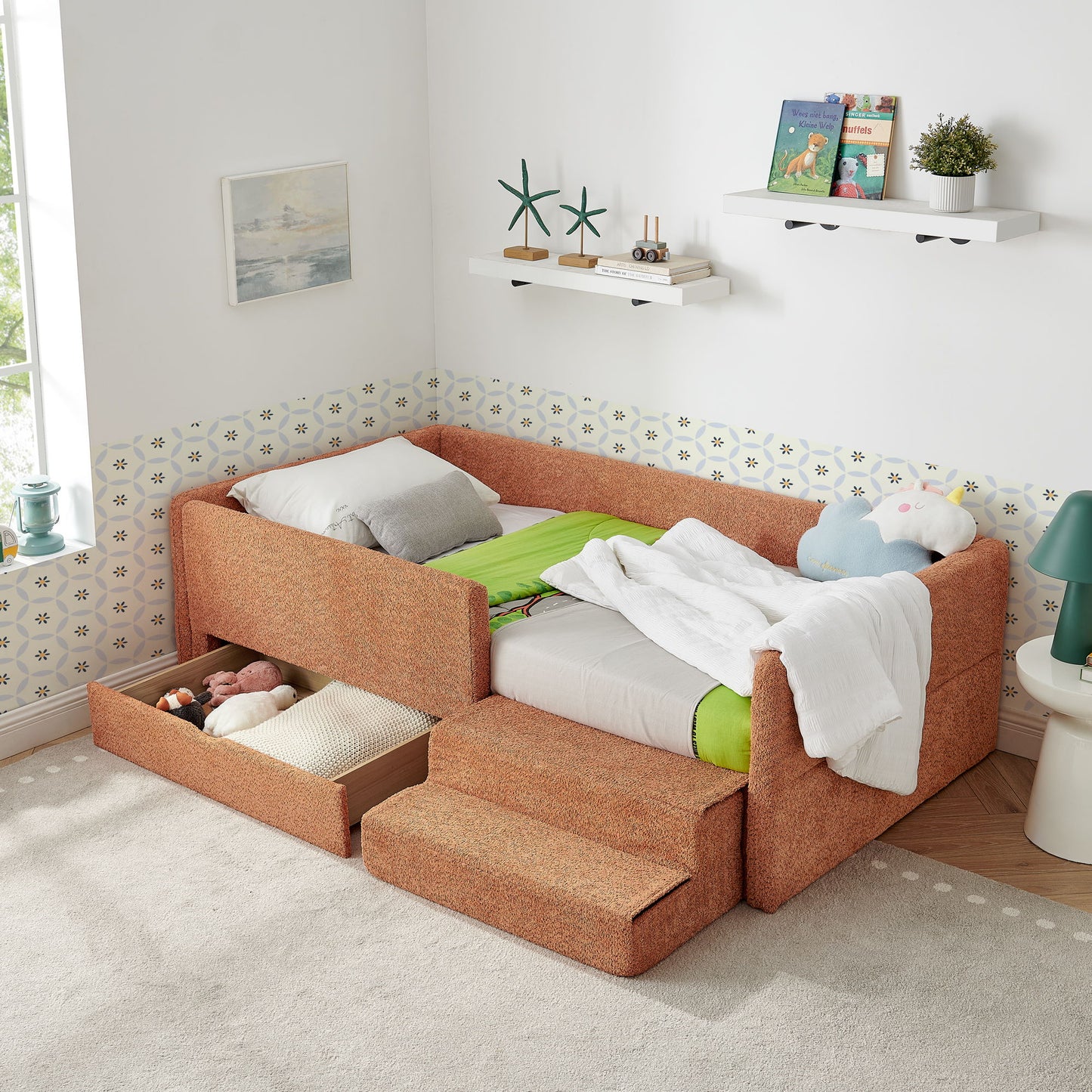 Safe Kids Bed With Guardrails And Storage - The Sleep Loft - Online Mattress Showroom NYC