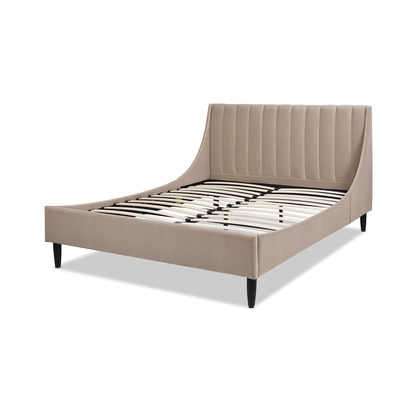 Aspen - Vertical Tufted Modern Headboard Platform Bed Set - The Sleep Loft - Online Mattress Showroom NYC