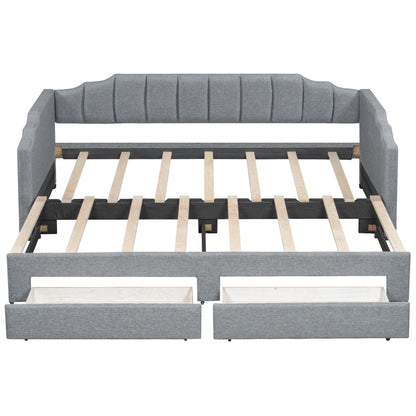 Extendable Daybed With LED Light And 2 Storage Drawers - The Sleep Loft - Online Mattress Showroom NYC