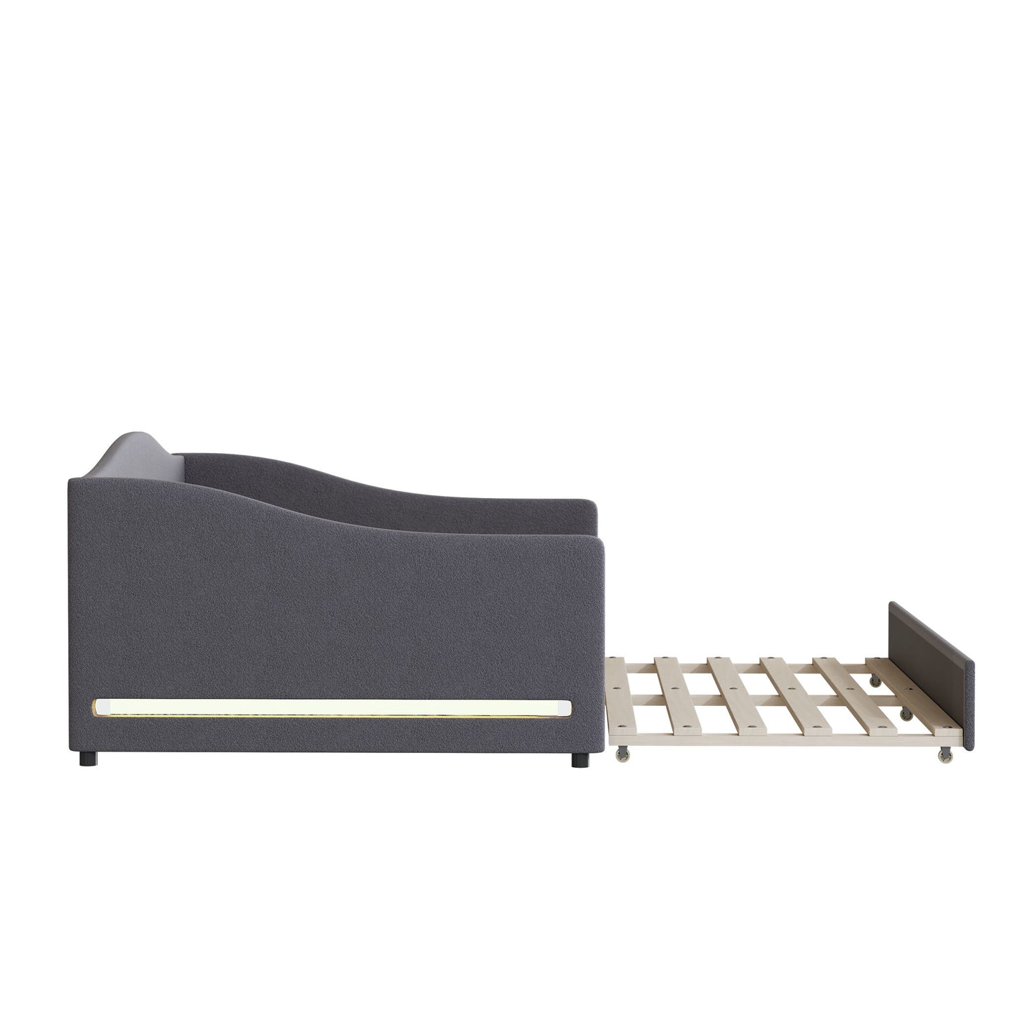 Upholstered Daybed With Light And Trundle - The Sleep Loft - Online Mattress Showroom NYC