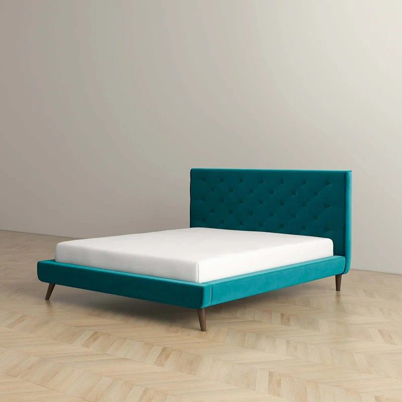 Dillon - Velvet Platform Bed - The Sleep Loft - Online Mattress Showroom NYC