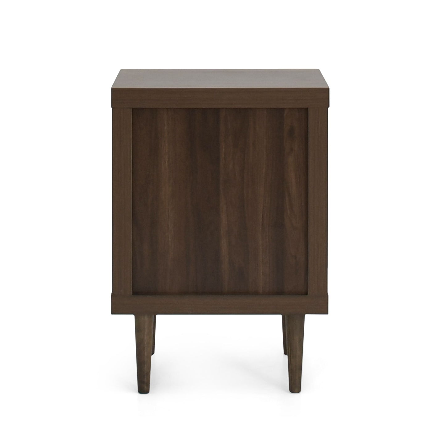 Nystrom - Mid Century Modern 2 Drawer Nightstand - The Sleep Loft - Online Mattress Showroom NYC