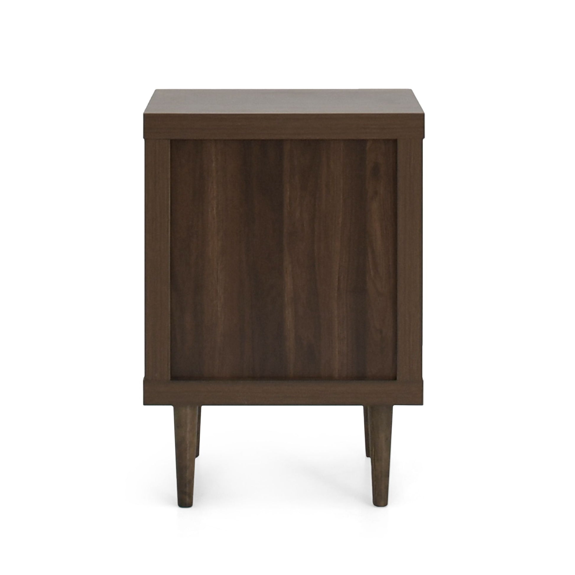 Nystrom - Mid Century Modern 2 Drawer Nightstand - The Sleep Loft - Online Mattress Showroom NYC