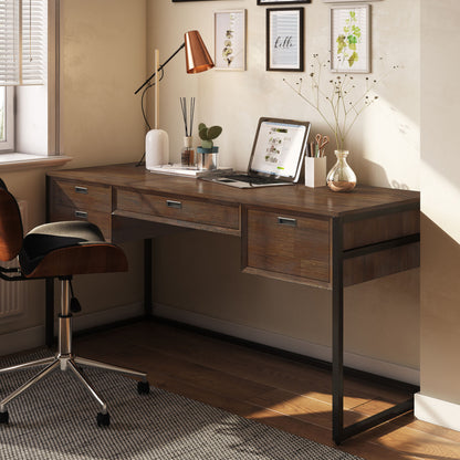 Richmond - Desk - Rustic Natural Aged Brown - The Sleep Loft - Online Mattress Showroom NYC