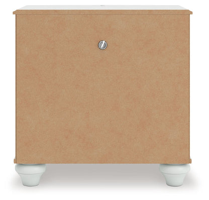 Kozlani - One Drawer Night Stand - White - The Sleep Loft - Online Mattress Showroom NYC