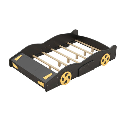Race Car Shaped Platform Bed With Wheels And Storage - The Sleep Loft - Online Mattress Showroom NYC