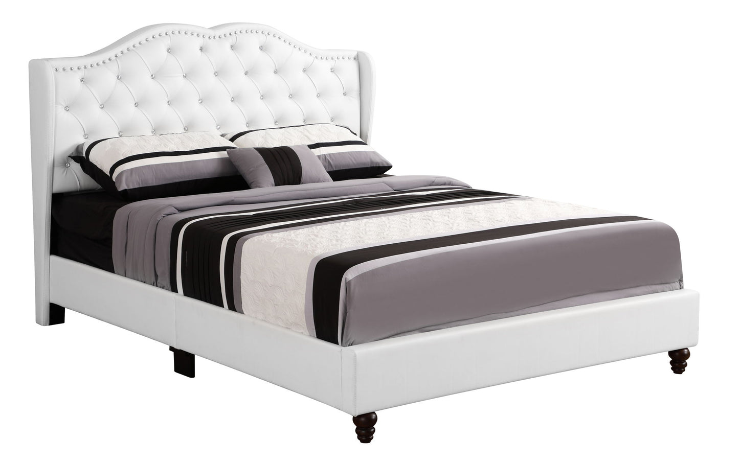 Upholstered Velvet Bed Transitional - The Sleep Loft - Online Mattress Showroom NYC