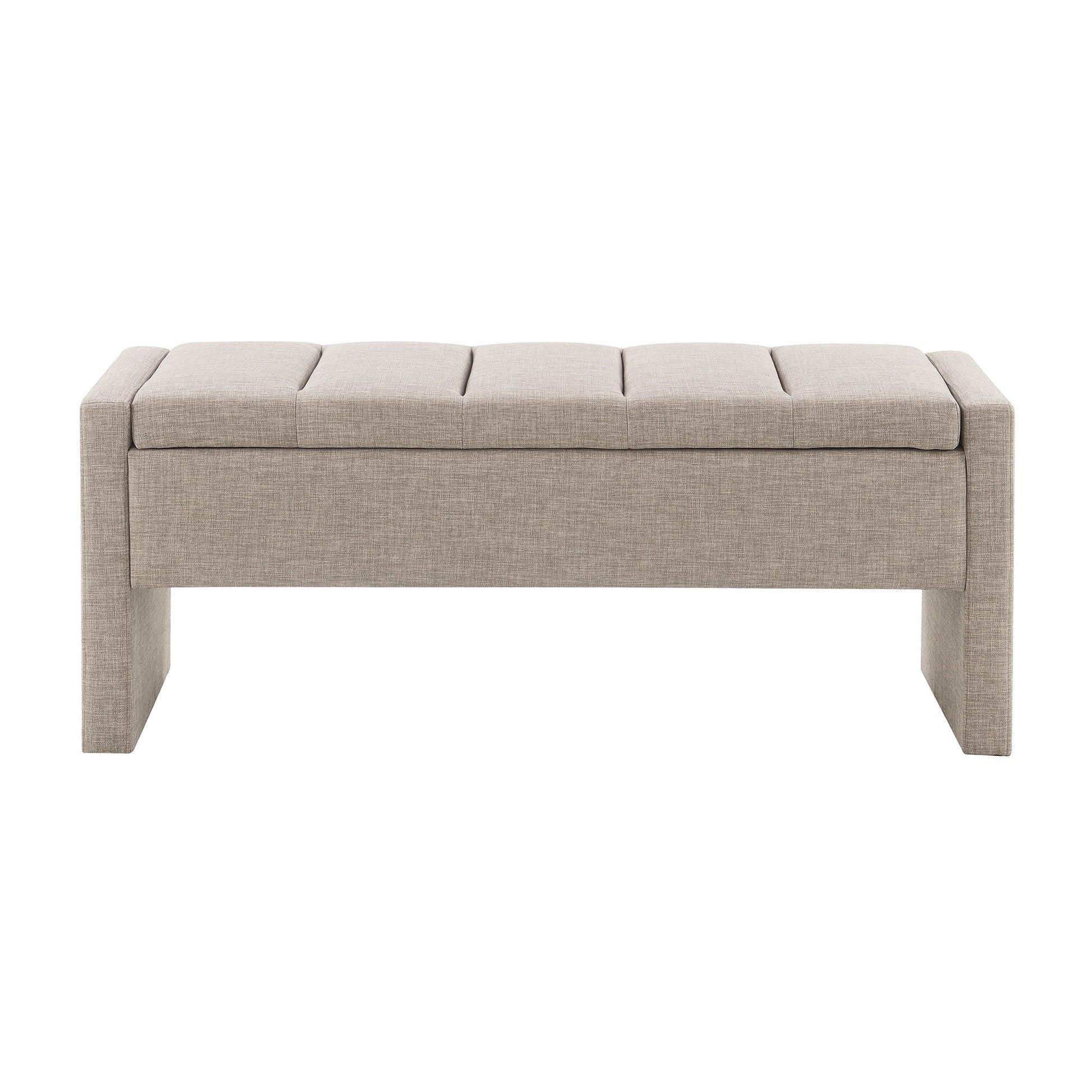 Modern Upholstered Large Bed End Bench With Storage - The Sleep Loft - Online Mattress Showroom NYC