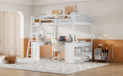 Loft Bed With Drawers, Cabinet, Shelves With Desk - The Sleep Loft - Online Mattress Showroom NYC