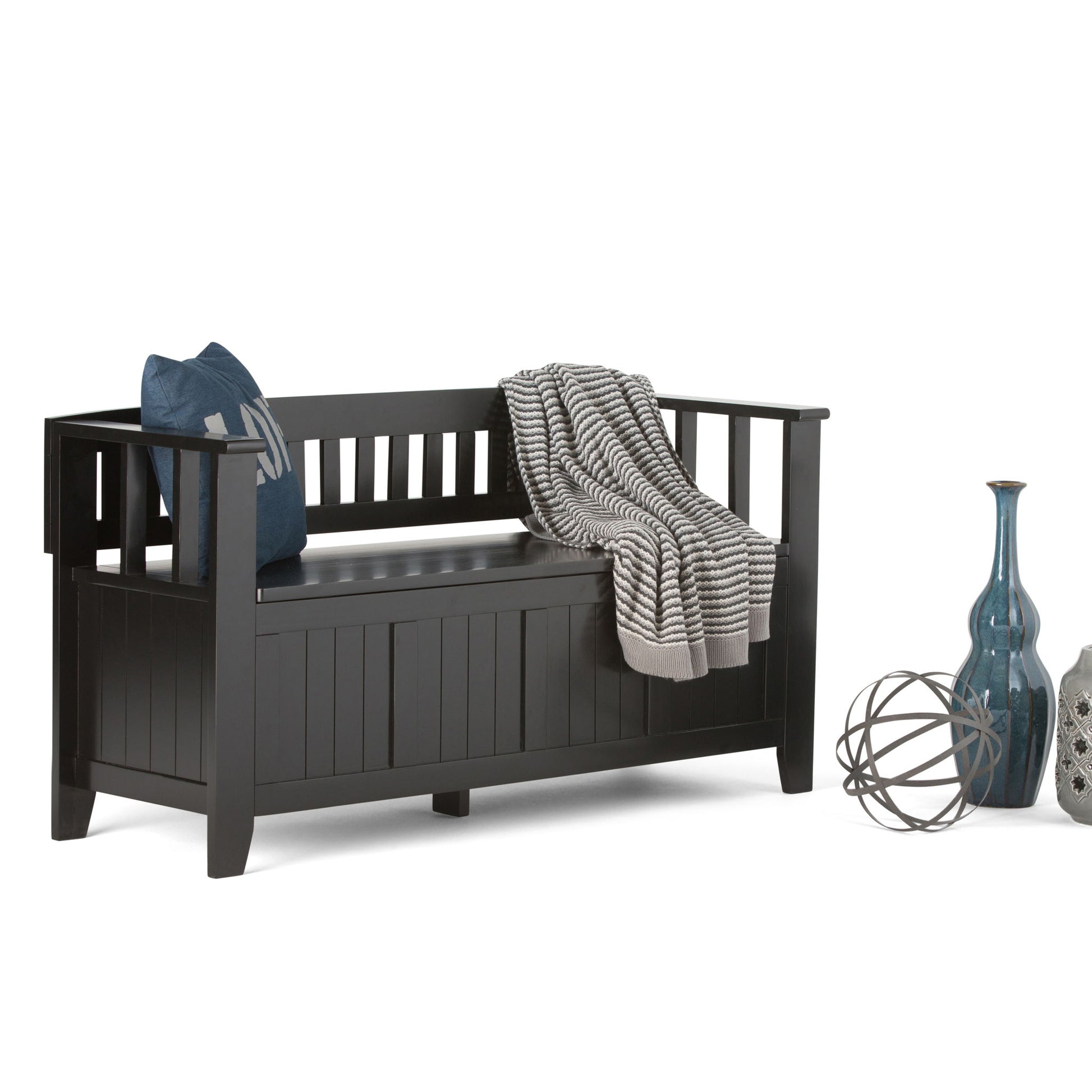 Acadian - Entryway Storage Bench, Handcrafted - The Sleep Loft - Online Mattress Showroom NYC