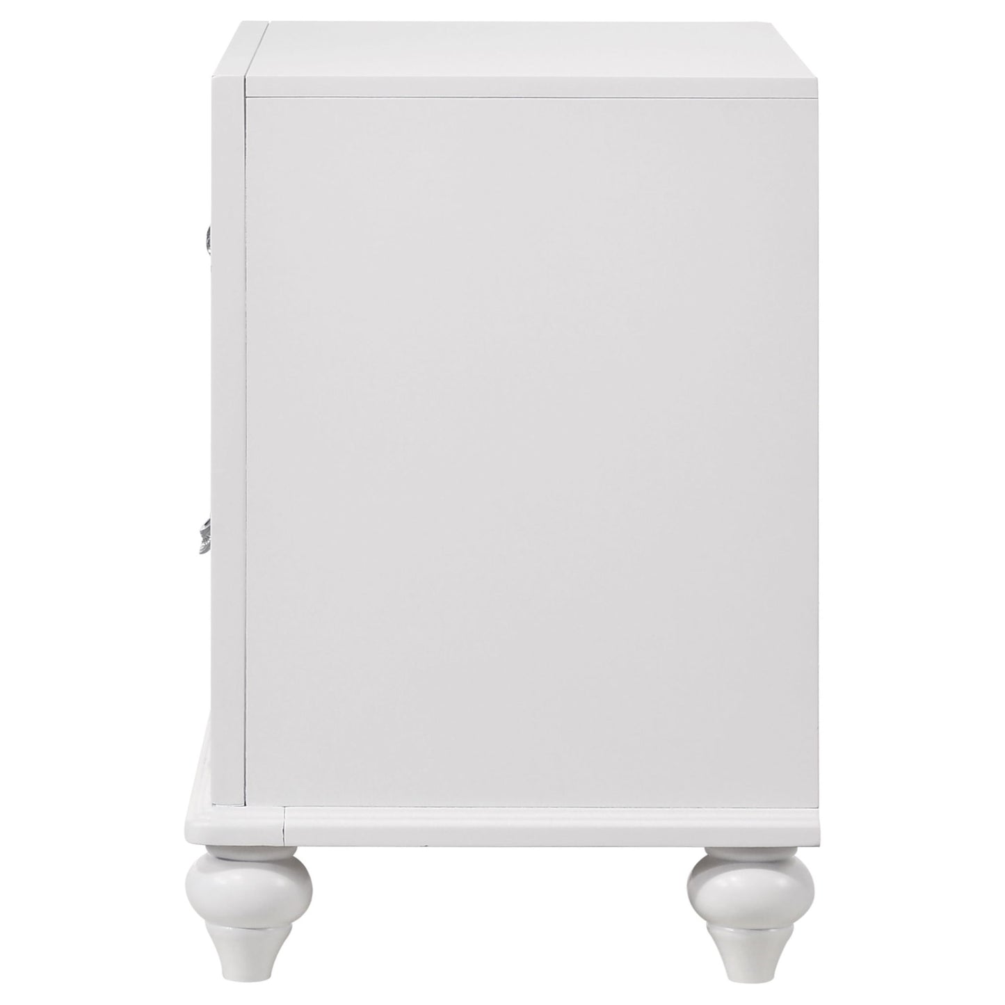 Barzini - 2 Drawer Nightstand Storage - White - The Sleep Loft - Online Mattress Showroom NYC