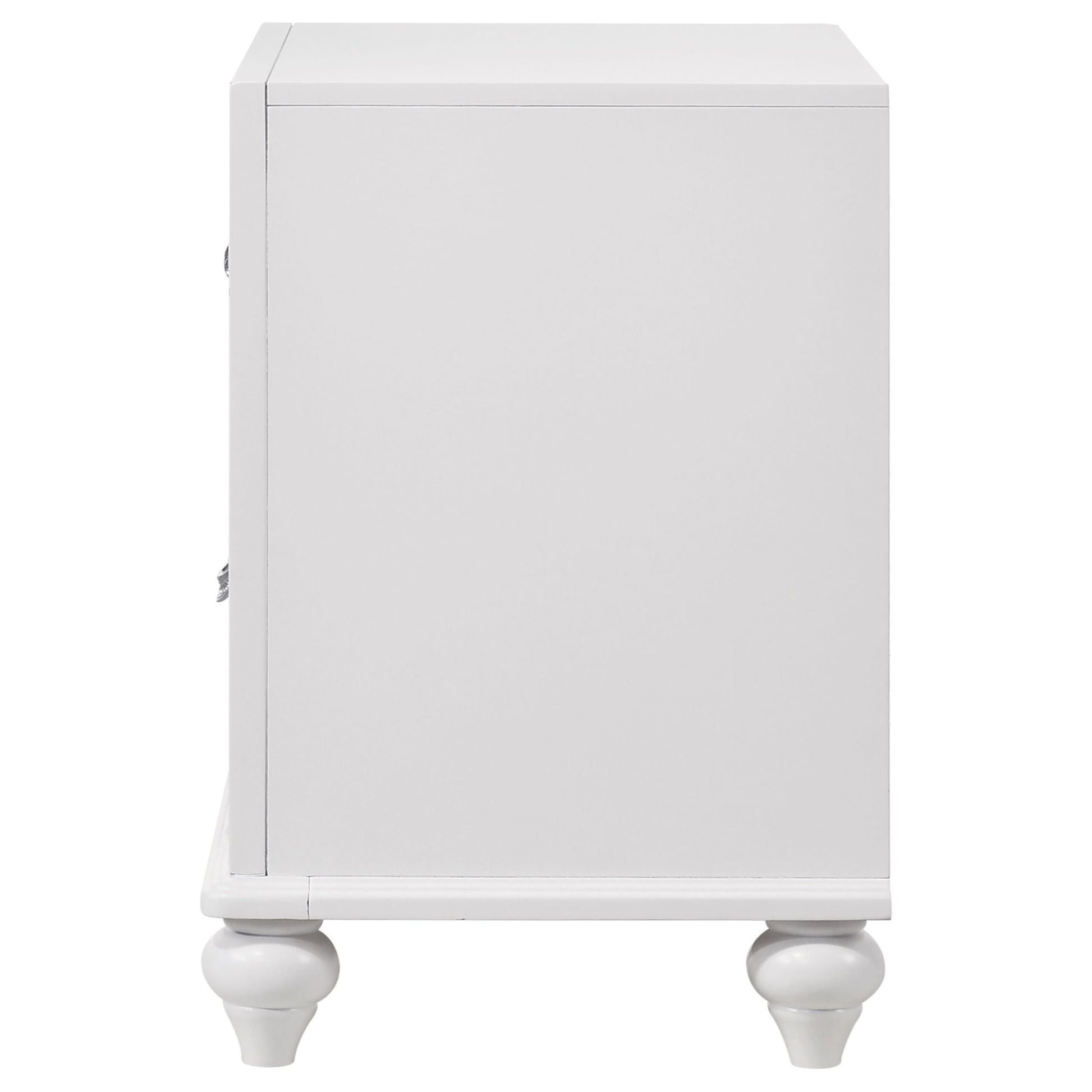 Barzini - 2 Drawer Nightstand Storage - White - The Sleep Loft - Online Mattress Showroom NYC