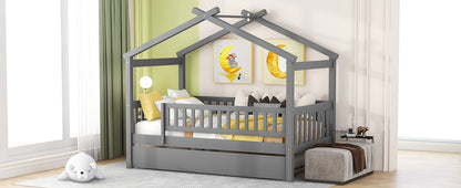Creativity House Bed With Twin Size Trundle - The Sleep Loft - Online Mattress Showroom NYC