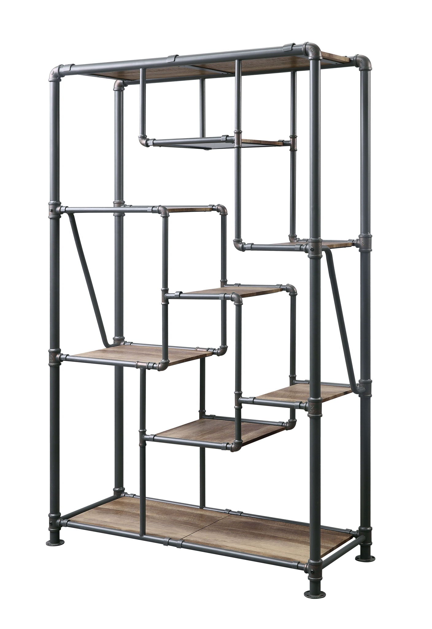Brantley - Antique Bookshelf - Oak - The Sleep Loft - Online Mattress Showroom NYC