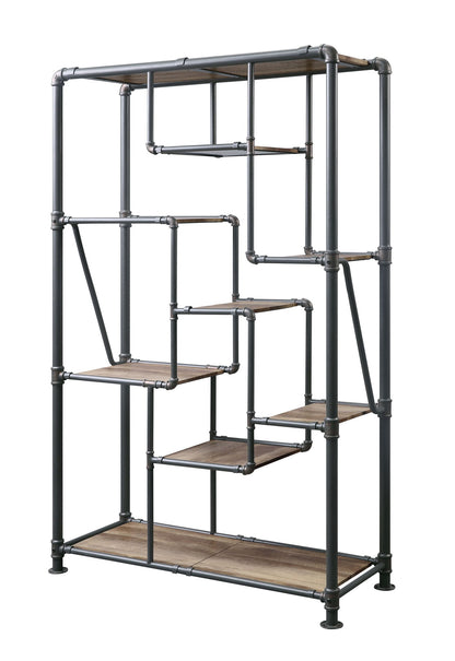 Brantley - Antique Bookshelf - Oak - The Sleep Loft - Online Mattress Showroom NYC