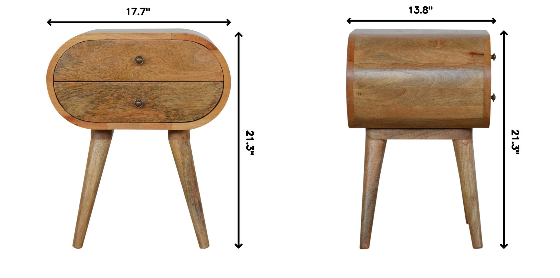 Circular Nightstand - The Sleep Loft - Online Mattress Showroom NYC