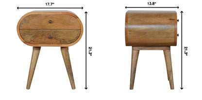 Circular Nightstand - The Sleep Loft - Online Mattress Showroom NYC